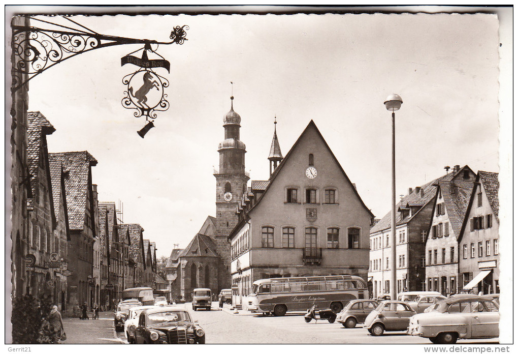 8560 LAUF, Marktplatz, BMW Isettta, Omnibus, 195... - Lauf