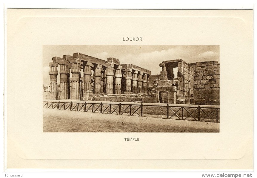 Carte Postale Ancienne Egypte -  Louxor. Temple - Louxor
