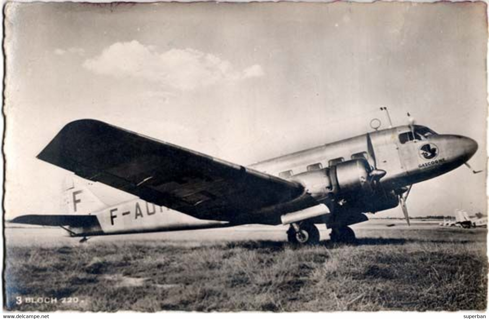 AIR FRANCE - AVION De TRANSPORT Pour 16 PASSAGERS : BLOCH 220 / "GASCOGNE" - CARTE 'VRAIE PHOTO' (y-720) - 1946-....: Moderne