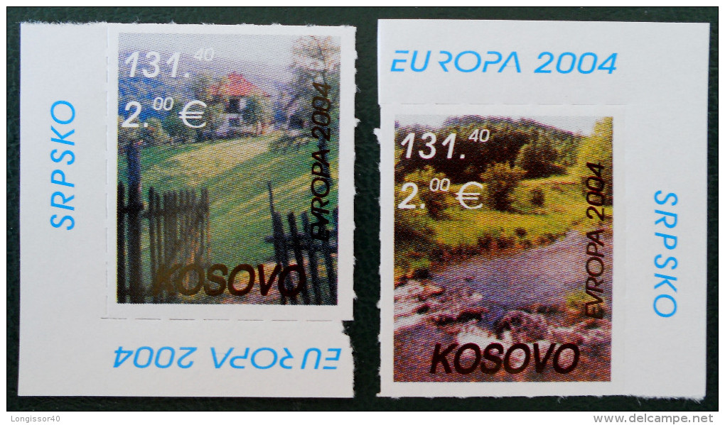 EUROPA 2004 - NEUFS ** - COINS DE FEUILLES - EMISSION KOSOVAR - Kosovo