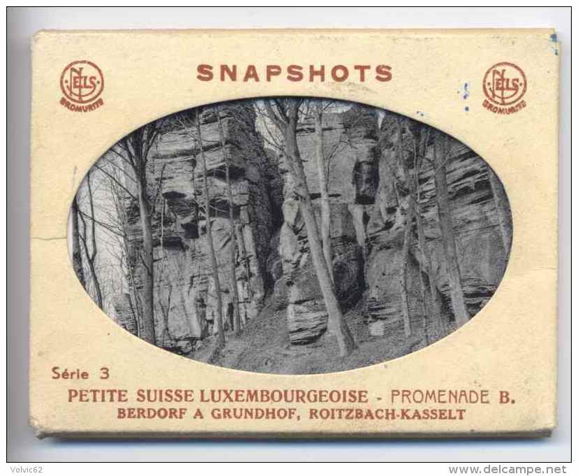 Carnet De 10 Photos Sur Petite Suisse Luxembourgeoise Berdorf A Grundhof Roitzbach Kasselt  Scan Total Du Contenu - Berdorf