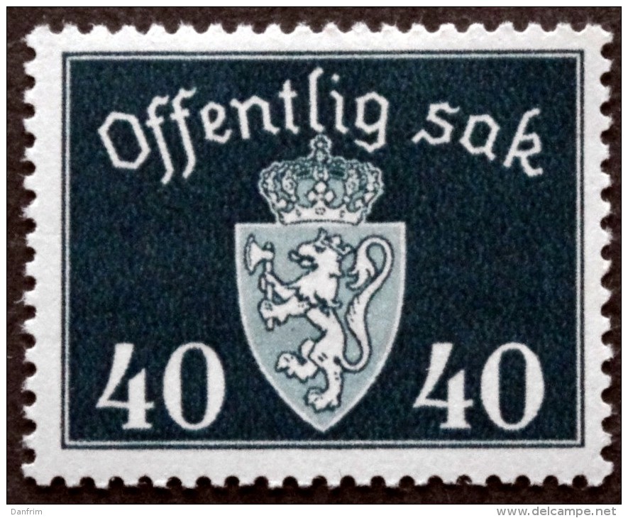 Norway  1938 Minr.30      MNH (**)  ( Lot L 3032 )    ( Lot 667 ) - Service