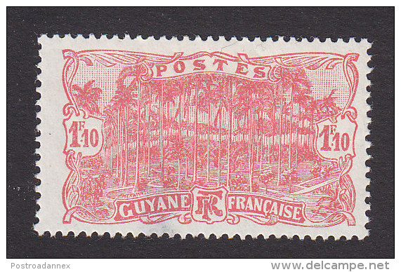 French Guiana, Scott #81, Mint Hinged, Palm Grove, Issued 1928 - Ungebraucht