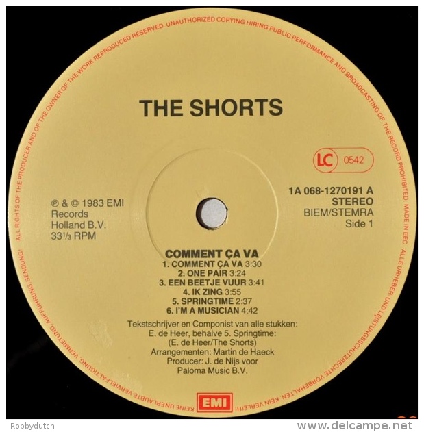 * LP *  THE SHORTS - COMMENT CA VA (Holland 1983 EX-!!!) - Disco, Pop