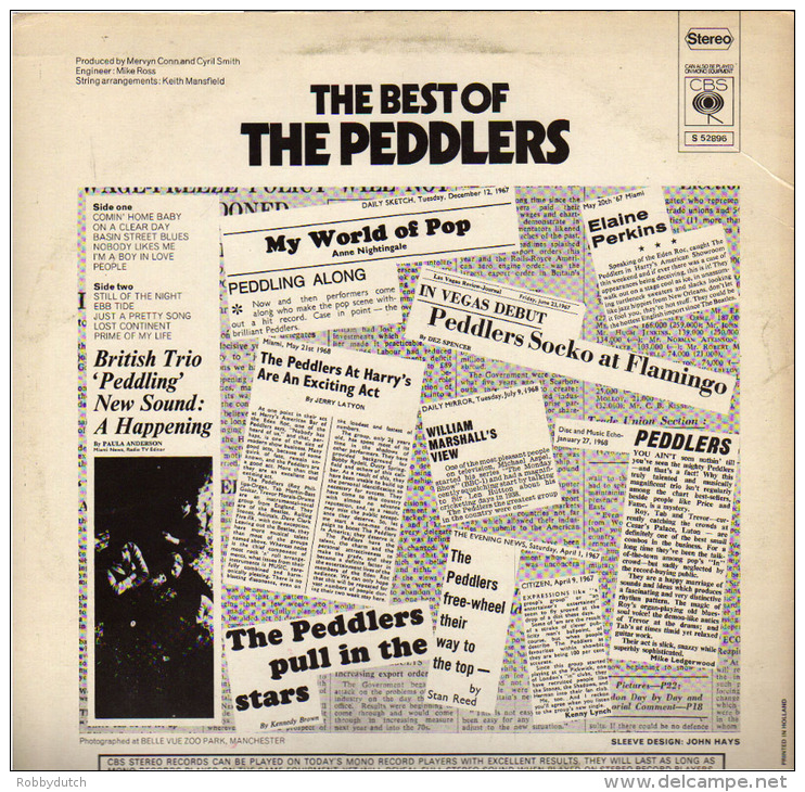 * LP *  THE BEST OF THE PEDDLERS (Holland 1969 EX-!!!) - Jazz