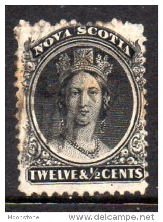 Nova Scotia Canada 1860-3 12½c Black On White Paper, Used - Neufs