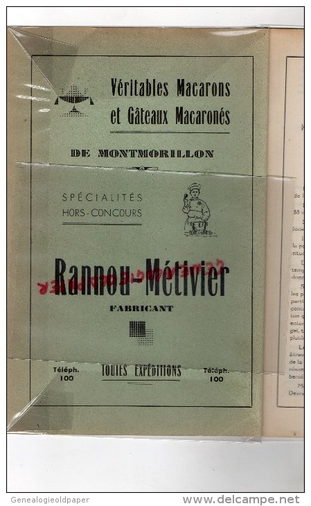 86 -  MONTMORILLON - GUIDE TOURISTIQUE- ABBE JOSEPH RANGER- RANNOU-METIVIER- LEBON-COUTURIER - Poitou-Charentes