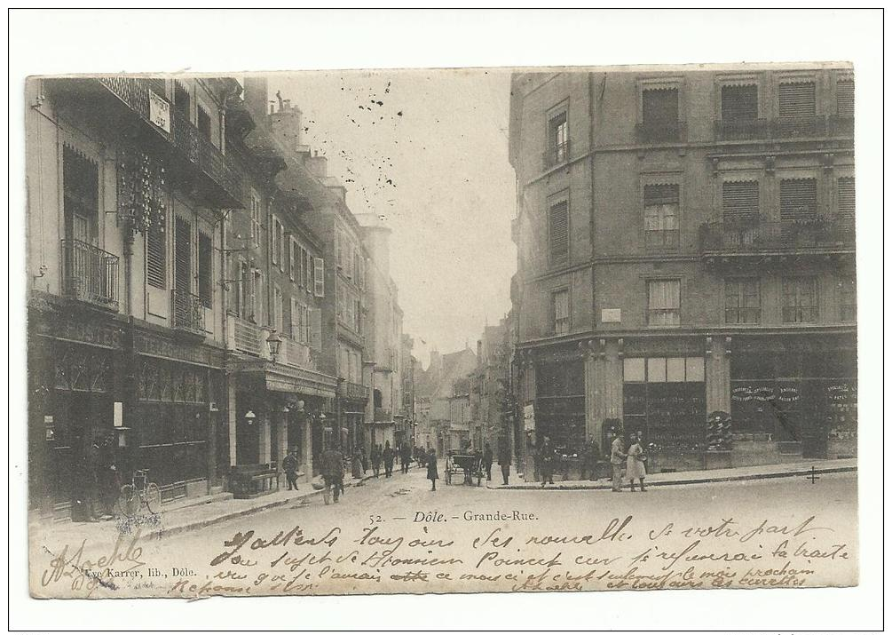 25 - CPA - Dôle - Grande Rue - ( DOUBS ) - Sonstige & Ohne Zuordnung