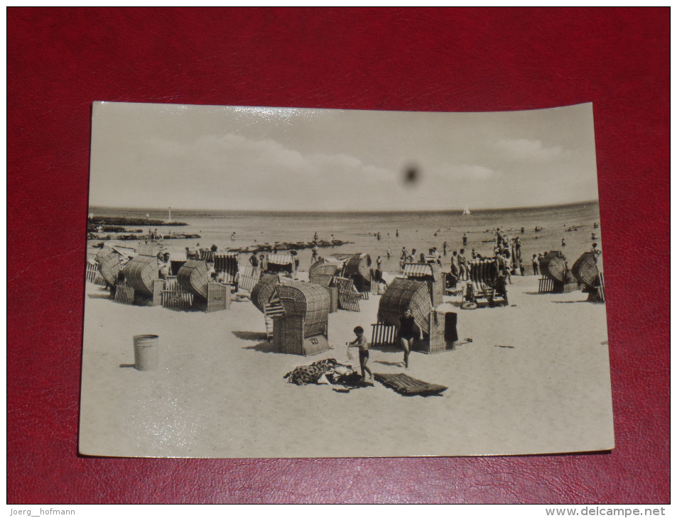 1966 Strandbad Ückermünde Stranfd Meer Urlaub Mecklenburg Vorpommern Gebraucht Used Germany Postkarte Postcard - Ückermünde