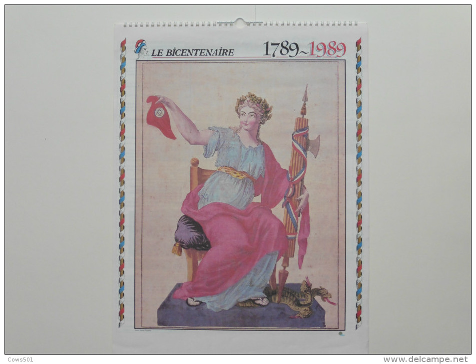 Calendrier :Bicentenaire De La Révolution  1789-1989 Grand Format - Estampes & Gravures