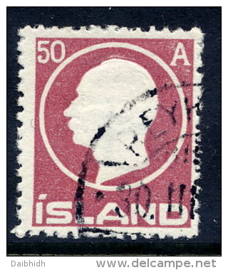 ICELAND 1912 Frederik VIII 50a. Used.   Michel 72 - Used Stamps