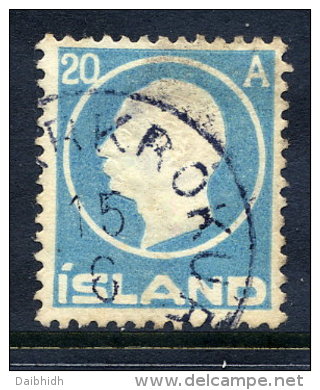 ICELAND 1912 Frederik VIII 20a. Used.   Michel 71 - Used Stamps