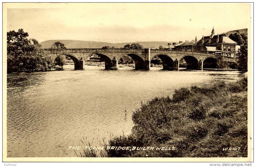 POWYS - BUILTH WELLS -  THE TOWN BRIDGE Pow50 - Radnorshire