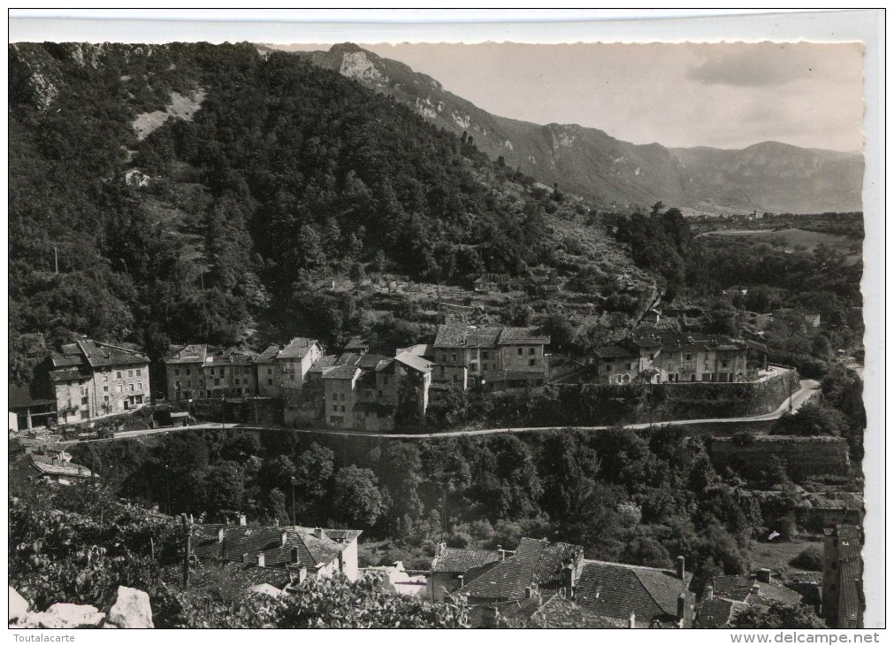 CPSM 38  PONT EN ROYANS  LA ROUTE DE SAINTE EULALIE ET RUE DU MERLE 1958 Grand Format 15 X 10,5 - Pont-en-Royans