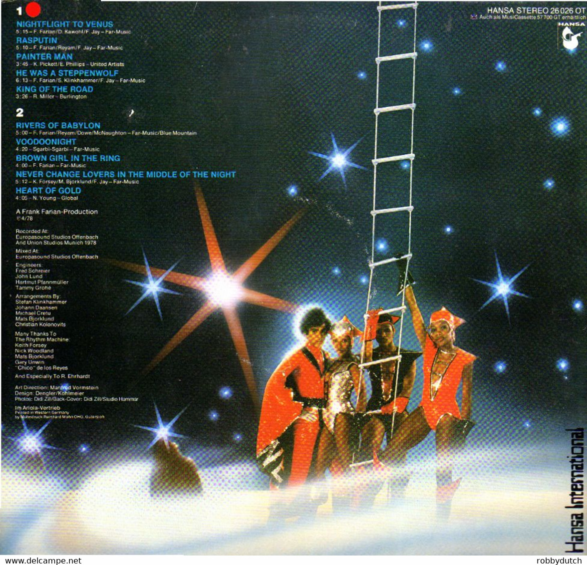 * LP *  BONEY M. - NIGHTFLIGHT TO VENUS (Germany, 1978 Ex-!!!) - Disco, Pop