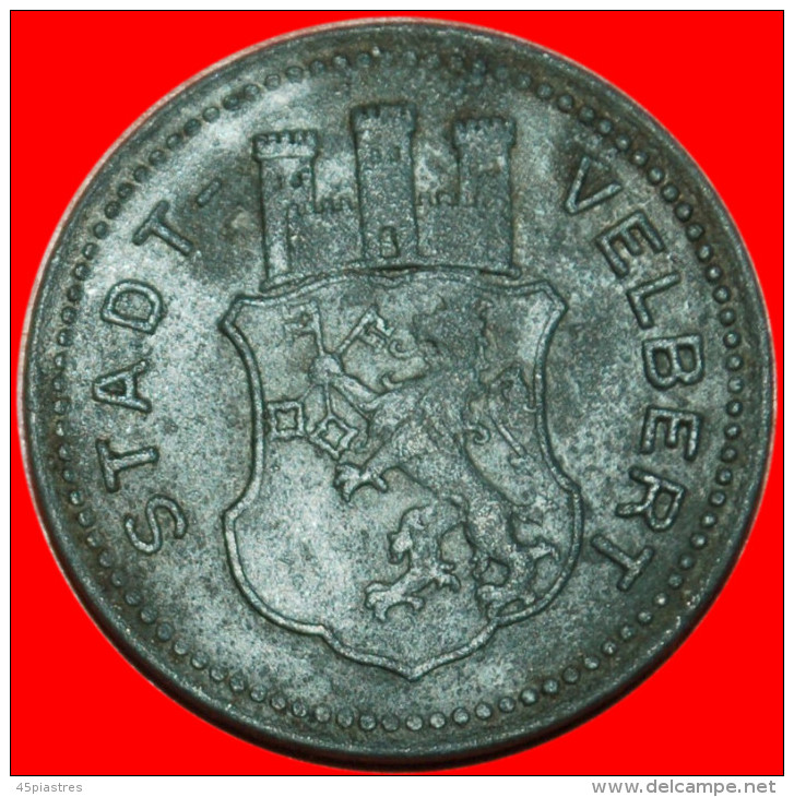 * LION★ GERMANY VELBERT ★ 25 PFENNIGS 1917 KRIEGSNOTGELD UNCOMMON! LOW START NO RESERVE! - Monetary/Of Necessity