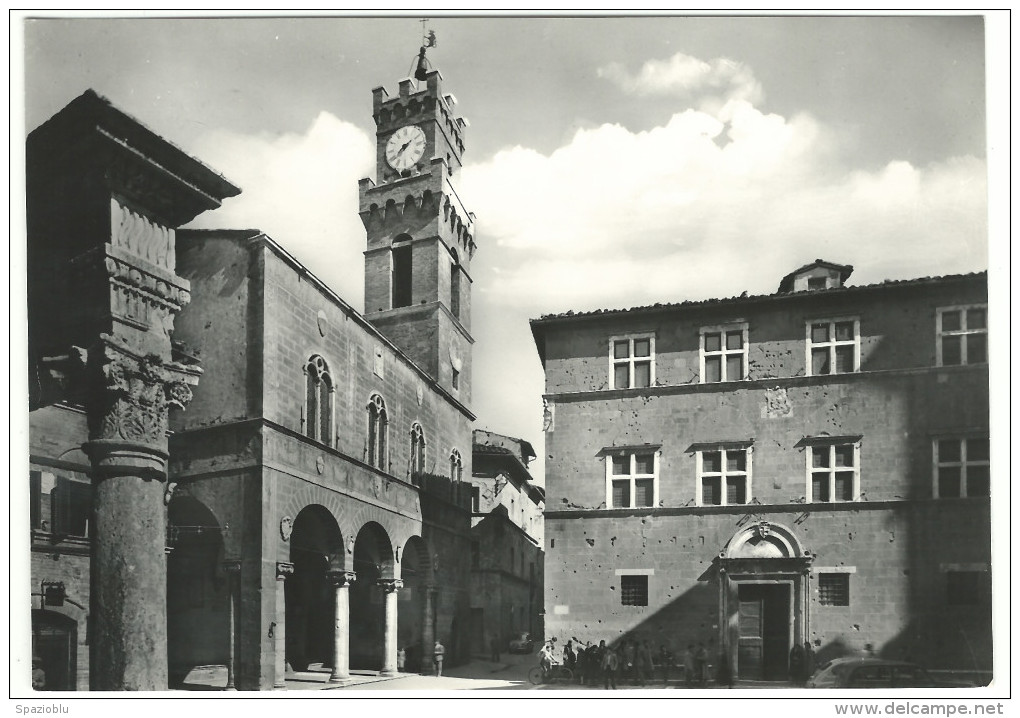 Siena, Pienza - "Piazza Pio II - Palazzo Pubblico E Palazzo Vescovile" - Siena