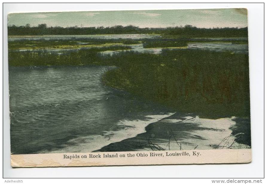 OE2/  1911 Rapids On Rock Island On The Ohio River Louisville Kentucky, New Albany Indiana Publisher - Louisville