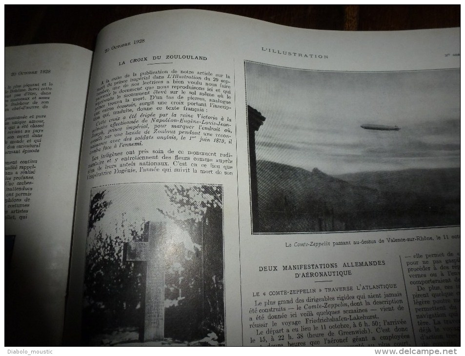 1928 L´ONDINE coulé;Furnes;Bruay;MONET; Abbaye de Lérins;PARIS-SAÏGON Auto;SERBIE;Opéra-comiq. tchèque;ZEPPELIN;Charfiel