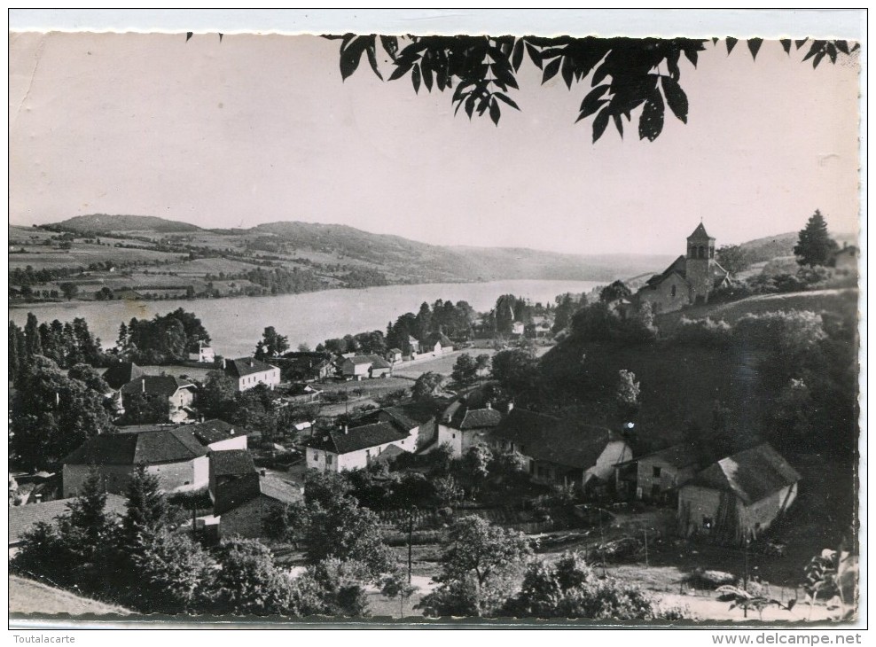 CPSM 38  PALADRU LE VILLAGE ET LE LAC 1954  Grand Format 15 X 10,5 - Paladru