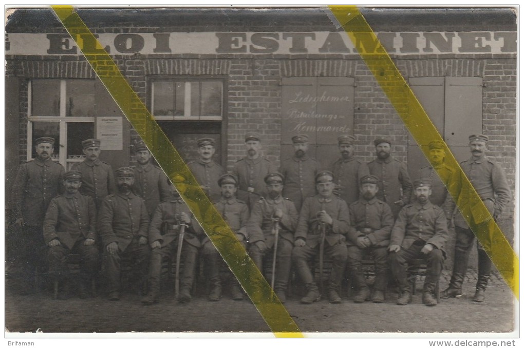 BELGIQUE FLANDRE LEDEGEM  CARTE PHOTO ALLEMANDE MILITARIA 1914/1918 - Ledegem