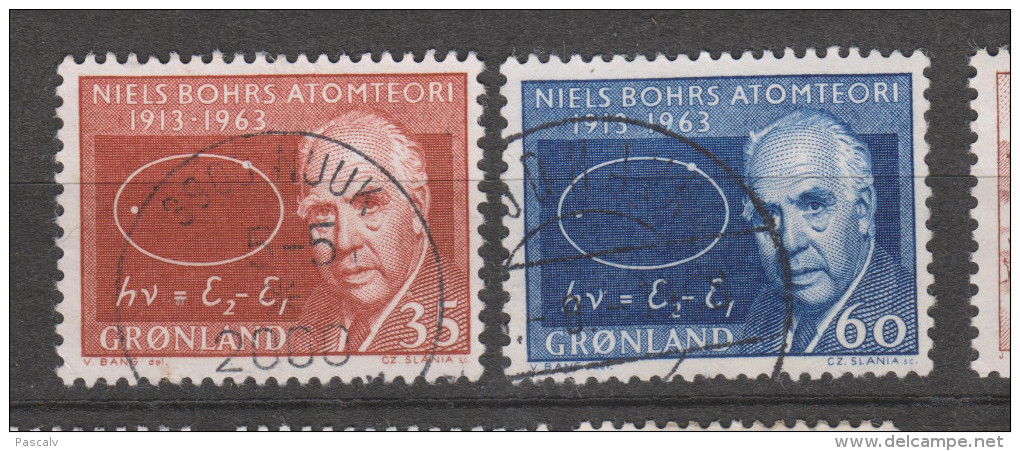 Yvert 53 - 54 Oblitéré Atome - Used Stamps