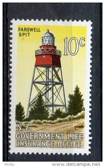 New Zealand 1949 10c  Lighthouse Issue #OY48  MNH - Postal Fiscal Stamps