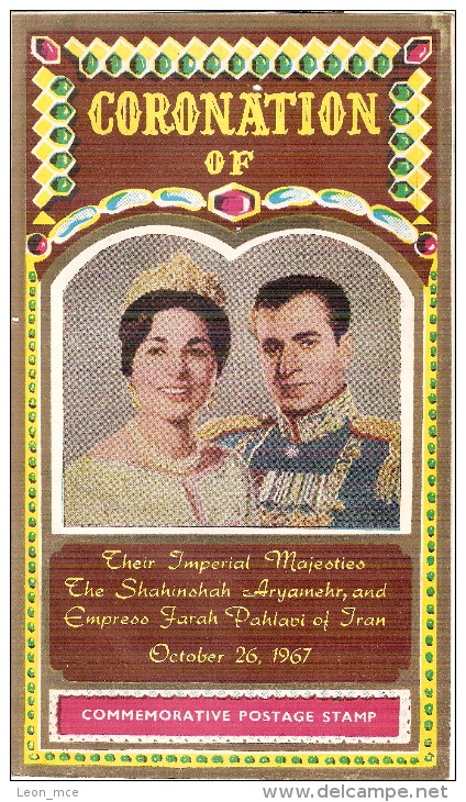 1967 First Day Brochure & Stamp Coronation Reza Shah Pehlvi Iran MNH SG 251- Michel: 246- Yvert: 243- Domfil: 967.1 - Pakistan