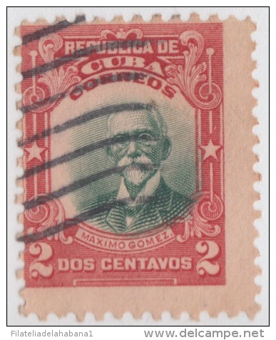 1910-37. CUBA. REPUBLICA. Ed.181. USED. 2c. MAXIMO GOMEZ. CENTRO DESPLAZADO. DISPLACED CENTER. - Neufs