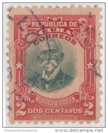 1910-42. CUBA. REPUBLICA. Ed.182. 2c. MAXIMO GOMEZ. CENTRO DESPLAZADO. DISPLACED CENTER. - Neufs