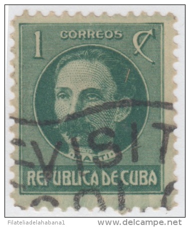 1917-131. CUBA. REPUBLICA. 1917. PATRIOTAS. 1c. JOSE MARTI. MARCA POSTAL :  VISITE COLON. - Ongebruikt