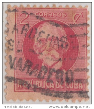 1917-132. CUBA. REPUBLICA. 1917. PATRIOTAS. 2c. MAXIMO GOMEZ. MARCA: VISITE CARDENAS Y SU PLAYA DE VARADERO. - Ongebruikt