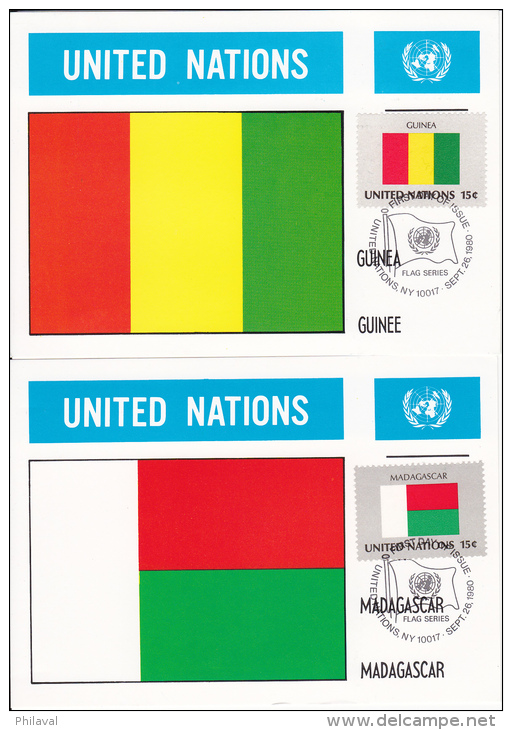 32 Cartes 10 X 15 / UNITED NATIONS - NATIONS UNIES - Collections (sans Albums)