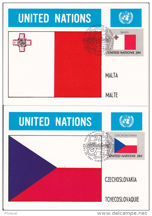 32 Cartes 10 X 15 / UNITED NATIONS - NATIONS UNIES