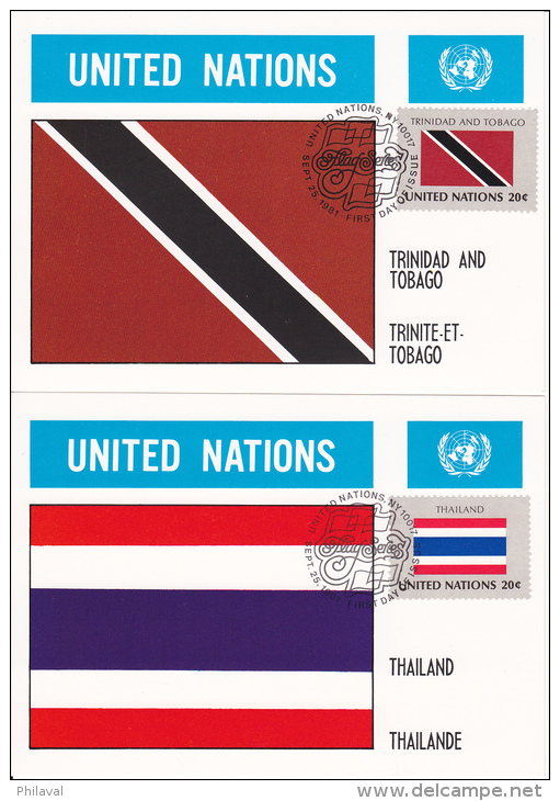 32 Cartes 10 X 15 / UNITED NATIONS - NATIONS UNIES