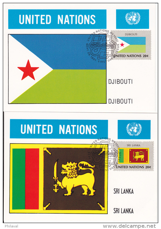 32 Cartes 10 X 15 / UNITED NATIONS - NATIONS UNIES