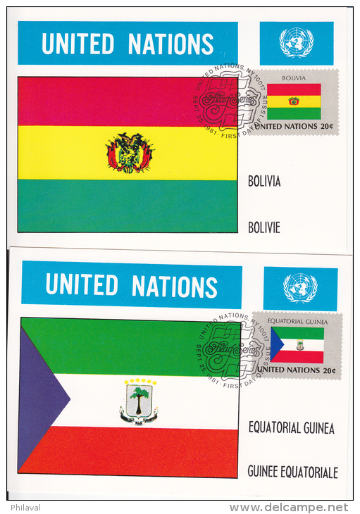 32 Cartes 10 X 15 / UNITED NATIONS - NATIONS UNIES