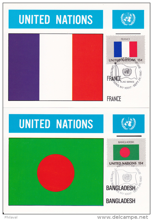 32 Cartes 10 X 15 / UNITED NATIONS - NATIONS UNIES