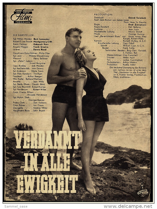 Das Neue Film-Programm Von Ca. 1953  -  "Verdammt In Alle Ewigkeit"  -  Mit Burt Lancaster , Montgomery Clift - Revistas