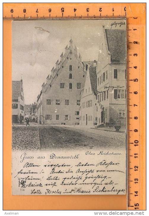 DONAUWÖRTH: Gruss,Obere Reichsstrasse - Donauwoerth