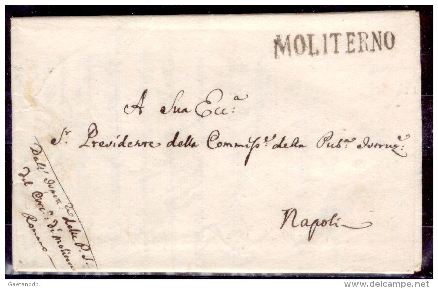 Moliterno-00478 - (Piego Con Testo Del 18 Aprile 1819) - 1. ...-1850 Prefilatelia