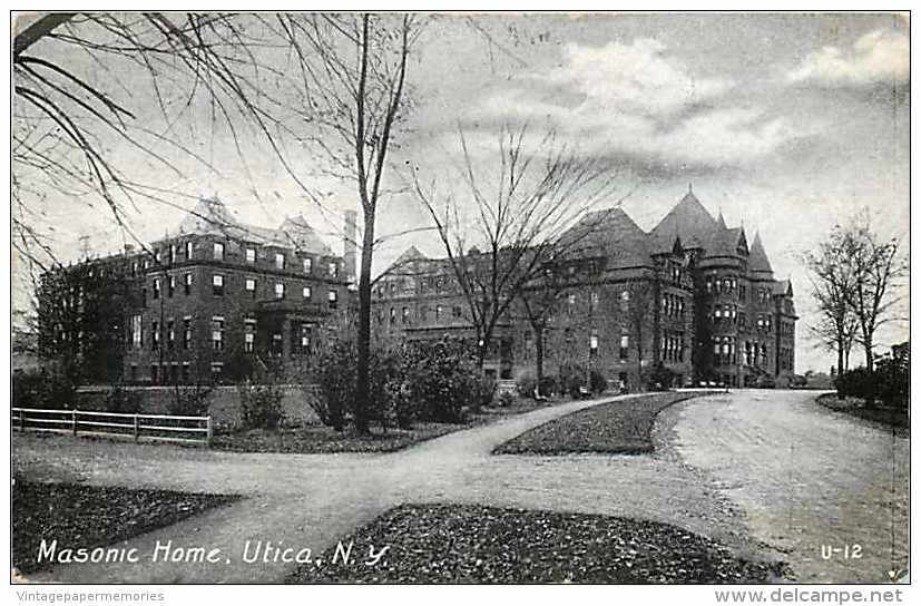 235205-New York, Utica, Masonic Home, American Publicity Company No U-12 - Utica