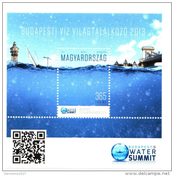 HUNGARY 2013 EVENTS The Water Summit In BUDAPEST - Fine S/S MNH - Neufs