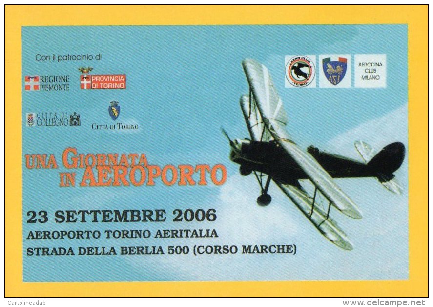 [DC0946] CARTOLINEA - UNA GIORNATA IN AEROPORTO - TORINO 23 SETTEMBRE 2006 - Other & Unclassified