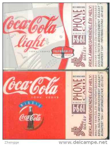 Hungary Chip Cards: Coca-cola (2pcs) - Hongrie