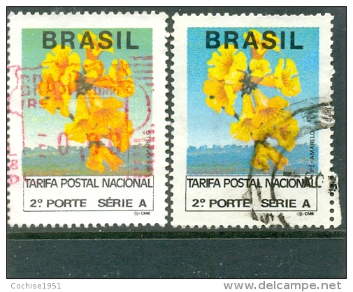 BRESIL Y &amp; T N° Xxxx ( O ) Fleurs - Used Stamps