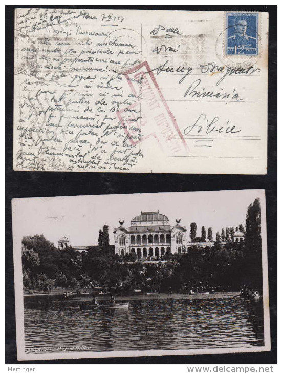 Rumänien Romania 1943 Censor Picture Postcard - Lettres 2ème Guerre Mondiale