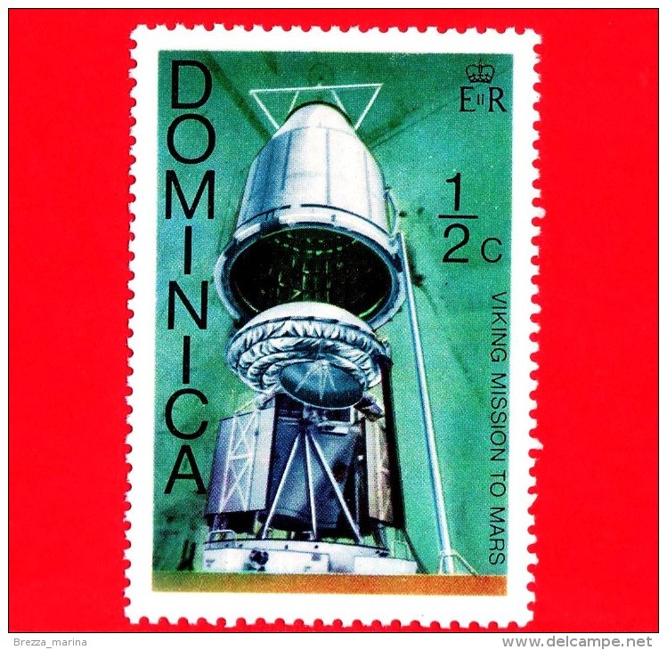 Commonwealth Of DOMINICA - 1976 - Viaggi Nello Spazio - Viking Missione Su Marte - ½ ¢ - Dominica (1978-...)