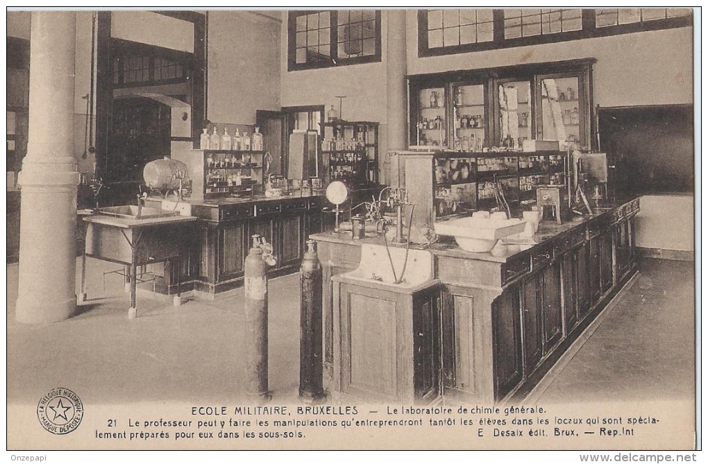 KONINKLIJKE MILITAIRE SCHOOL - ECOLE MILITAIRE - Le Laboratoire De Chimie Générale - Kazerne