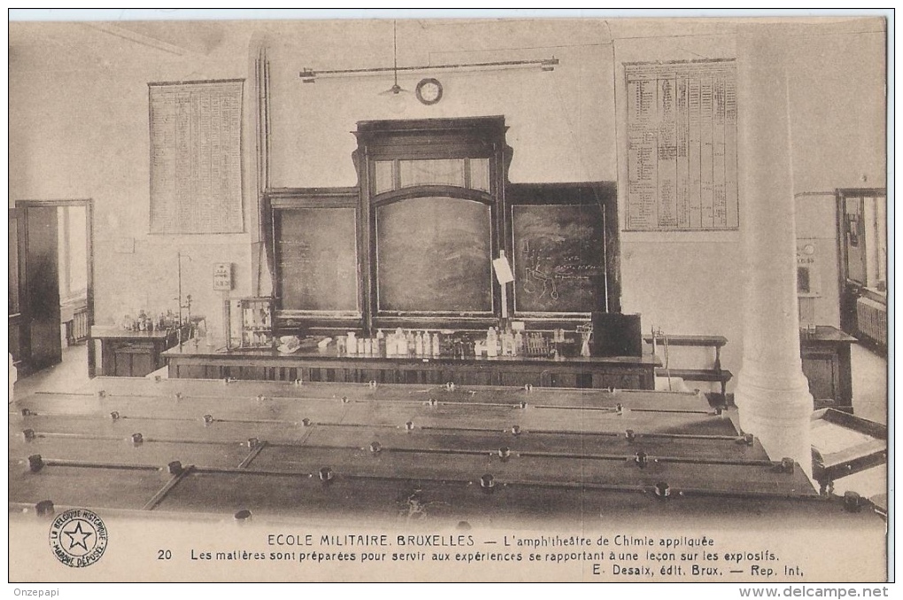 KONINKLIJKE MILITAIRE SCHOOL - ECOLE MILITAIRE - L'amphitheâtre De Chimie Appliquée - Kazerne